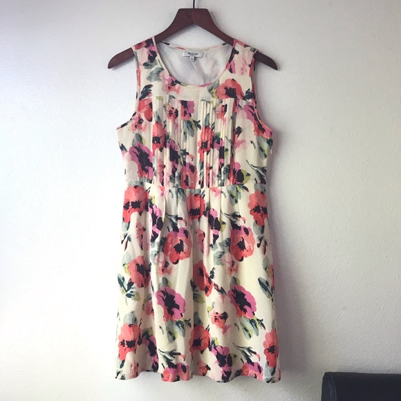 Madewell Dresses M A D E W E L L Silk Tea Rose Dress 6 Poshmark